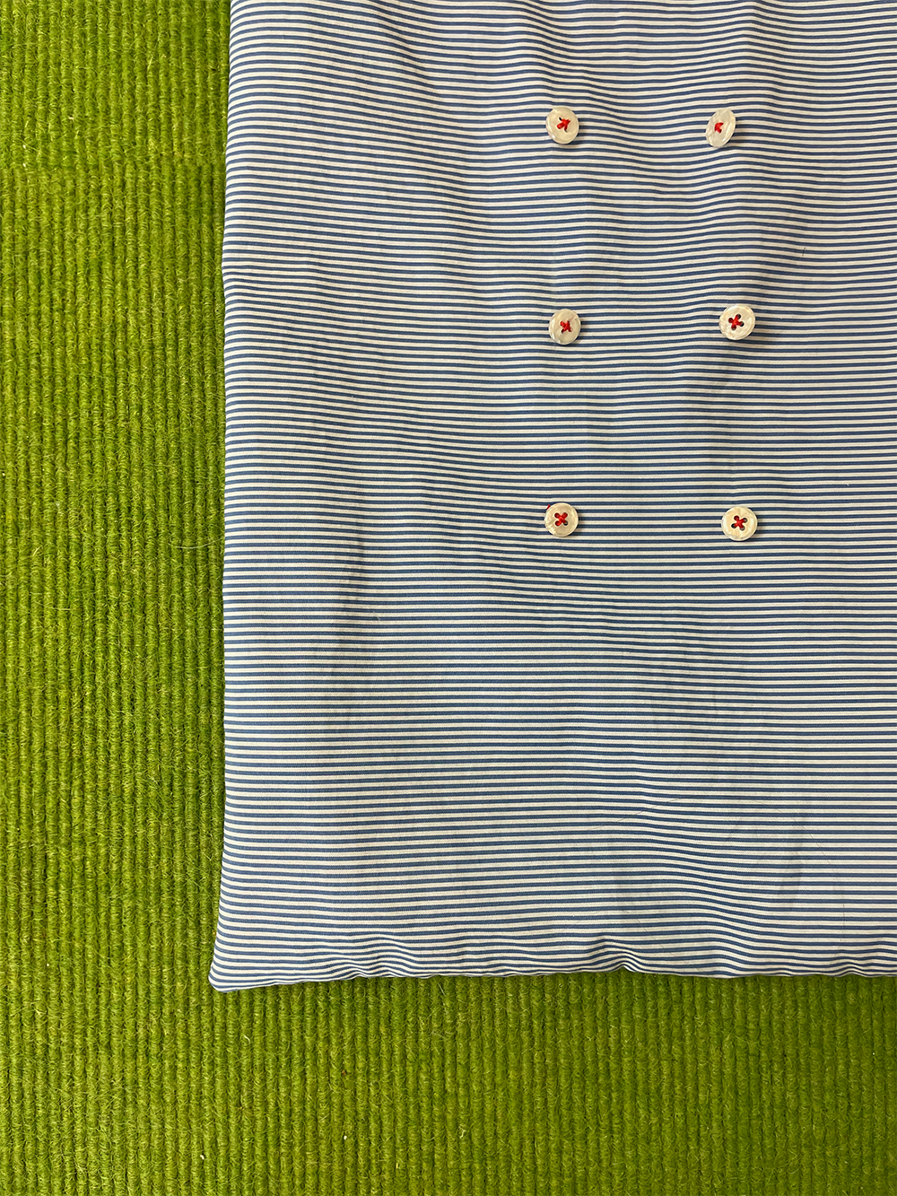 Tie Bag • thin blue stripe