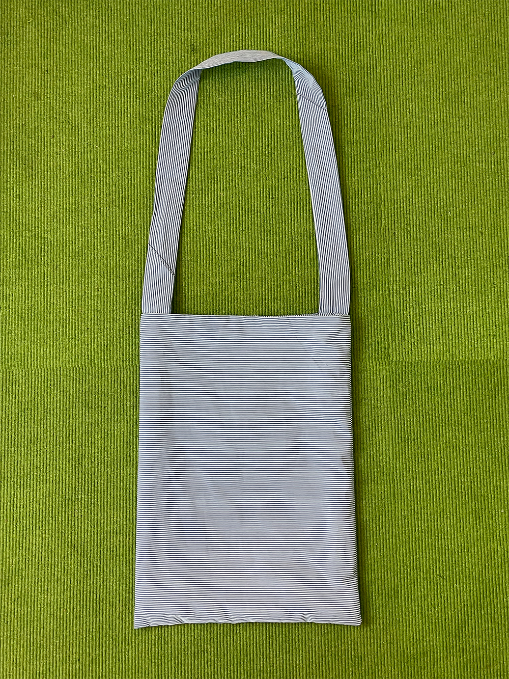 Tie Bag • thin blue stripe